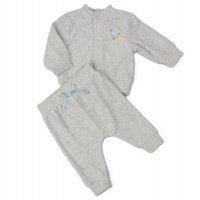 H13511: Baby Boys Velour 2 Piece Outfit (0-9 Months)